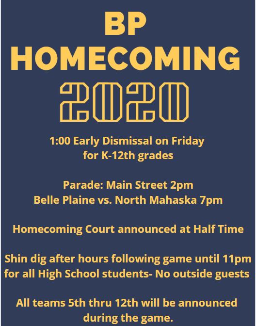 Belle Plaine Community School District 2020